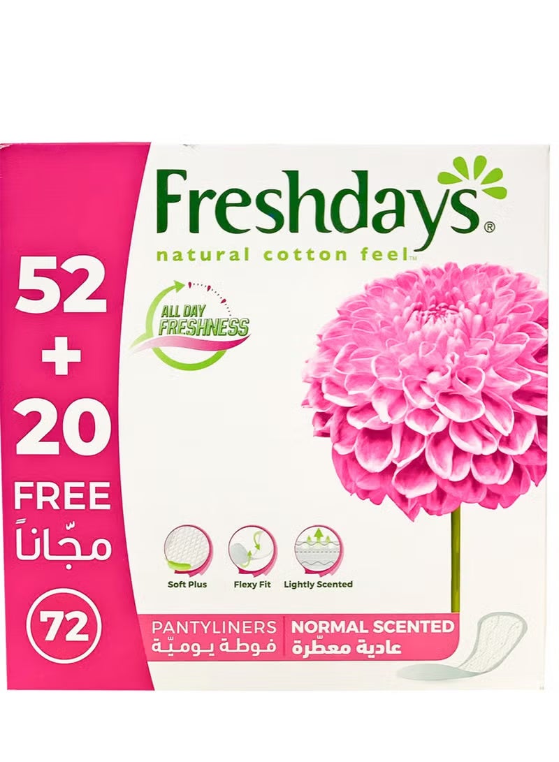 فريش دايز فريشدايزفوط يومية عادية معطرة 72 فوطة - Image 1