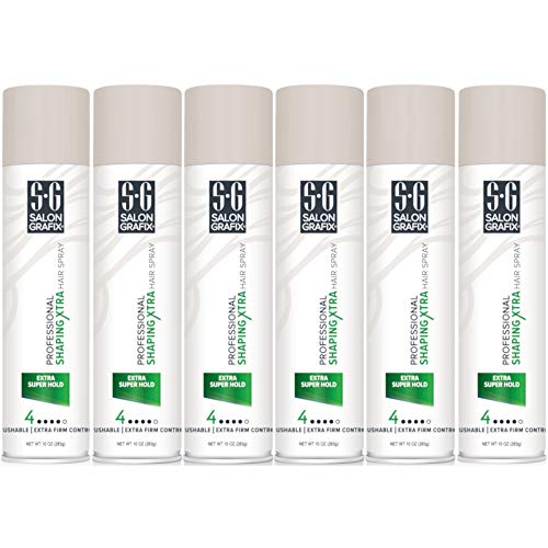 Salon Grafix Profession Shaping Hairspray, Extra Super Hold 4, 10 Oz (Pack of 6) - Image 5