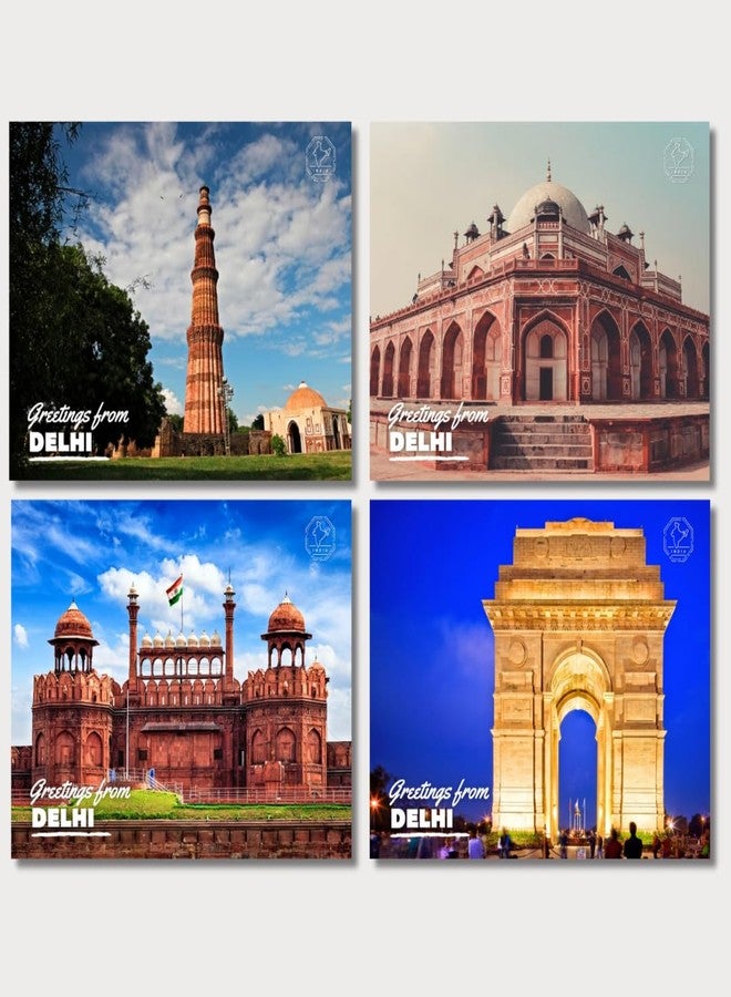 VERYFIRSTTALE India Postcards | Landmarks of India Assorted Collection | Pack of 14 | Delhi Postcard | Mumbai Postcards | Indian Souveniers | Premium Glossy - 350 GSM | Free Envelopes | Postcard of India - Image 2