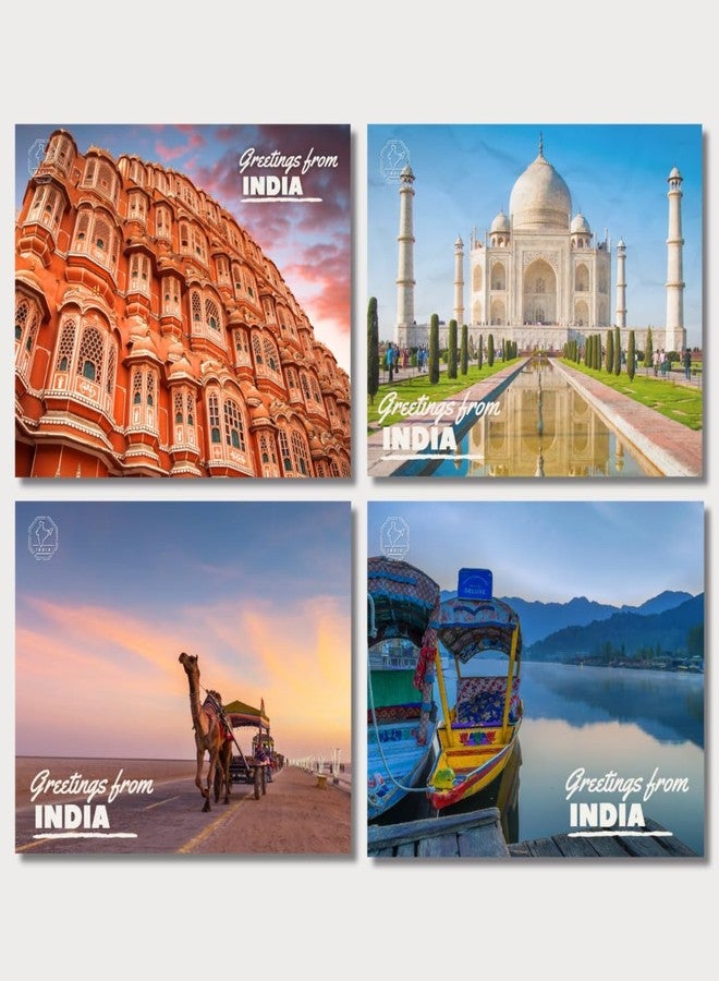 VERYFIRSTTALE India Postcards | Landmarks of India Assorted Collection | Pack of 14 | Delhi Postcard | Mumbai Postcards | Indian Souveniers | Premium Glossy - 350 GSM | Free Envelopes | Postcard of India - Image 1