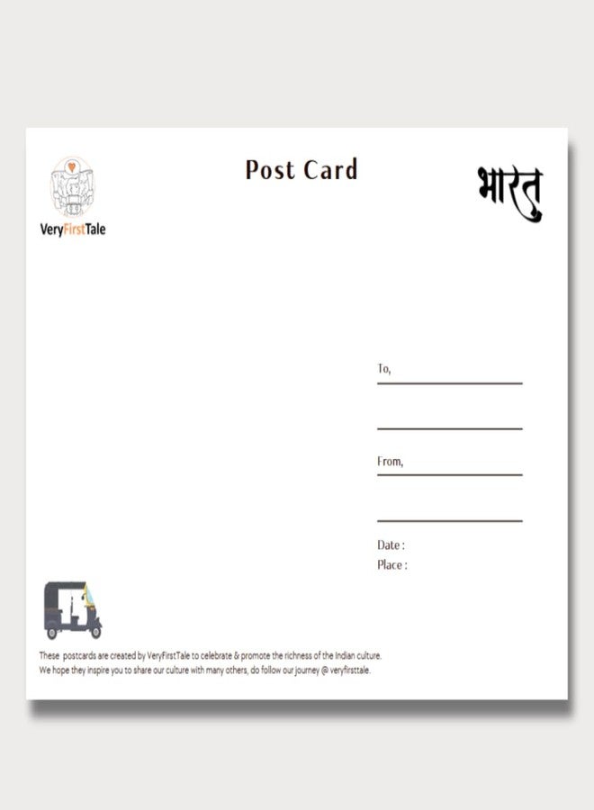 VERYFIRSTTALE India Postcards | Landmarks of India Assorted Collection | Pack of 14 | Delhi Postcard | Mumbai Postcards | Indian Souveniers | Premium Glossy - 350 GSM | Free Envelopes | Postcard of India - Image 5