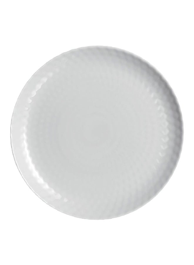 Luminarc Pampille Dishwasher and Microwave Safe Tempered Glass Dinner Plate Light Grey 25 cm Q4643 - Image 1