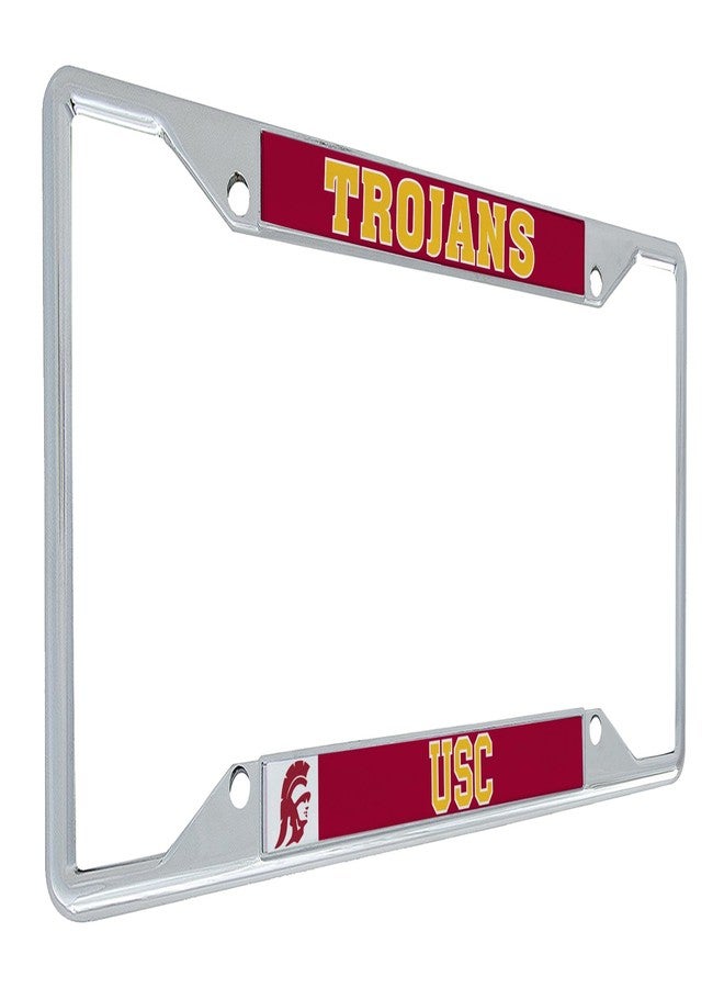 Desert Cactus USC Car Accessories Metal License Plate Frame and Tag Holder for Front or Rear of Car (Mascot) - Image 1