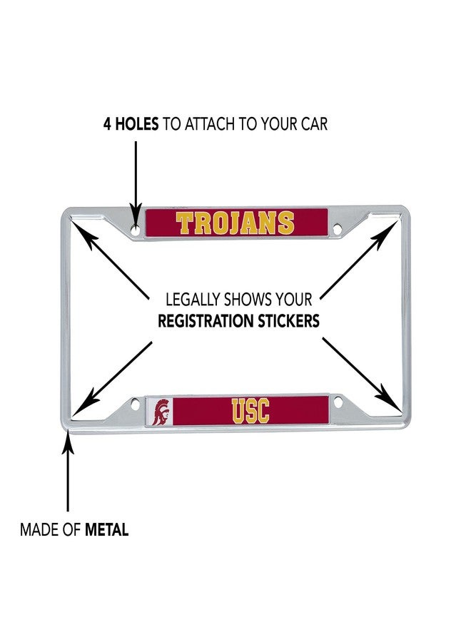 Desert Cactus USC Car Accessories Metal License Plate Frame and Tag Holder for Front or Rear of Car (Mascot) - Image 5