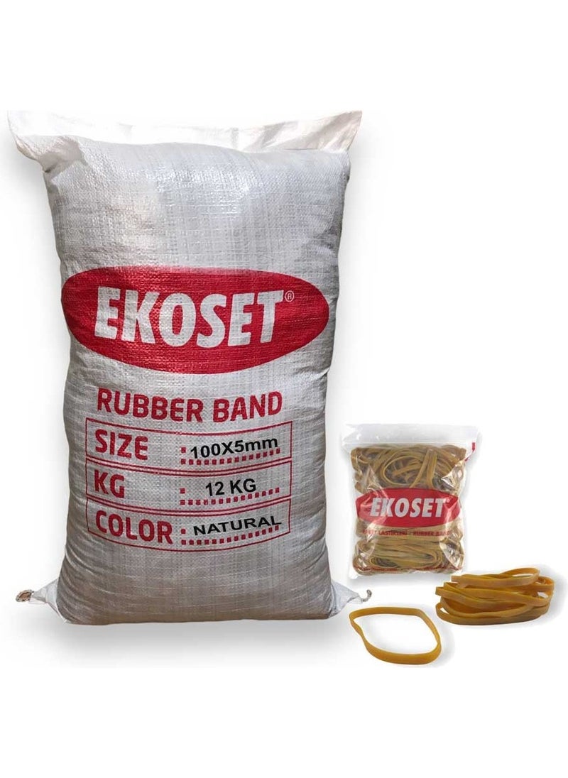 Ekoset 100X5MM Rubber Thick Packing Elastic 12 kg  - Image 1