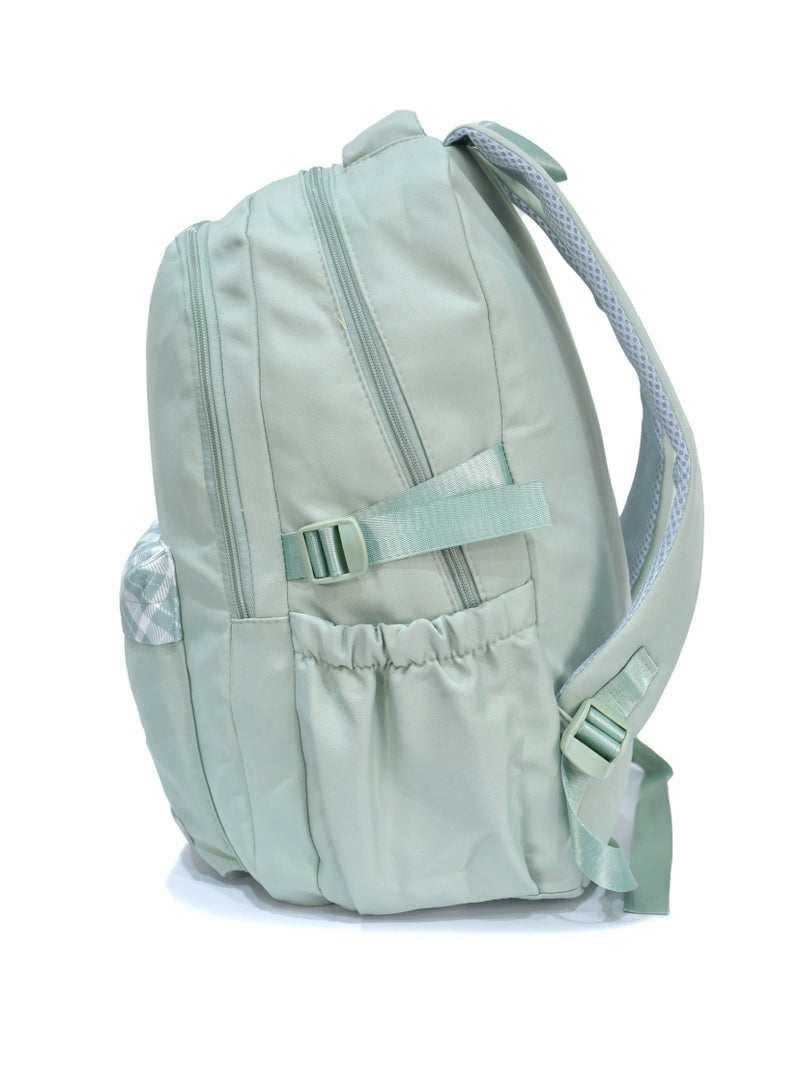 FUERCHEN High quality nylon school backpack for girls and boys, Green - Image 3