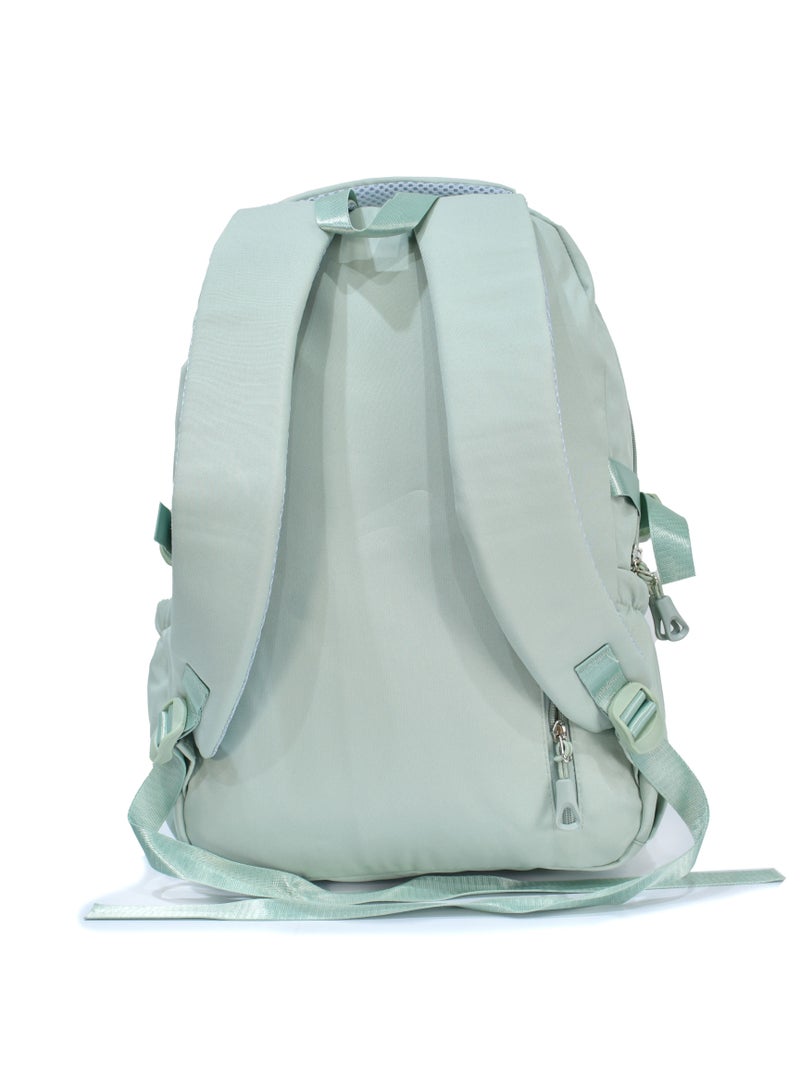 FUERCHEN High quality nylon school backpack for girls and boys, Green - Image 4