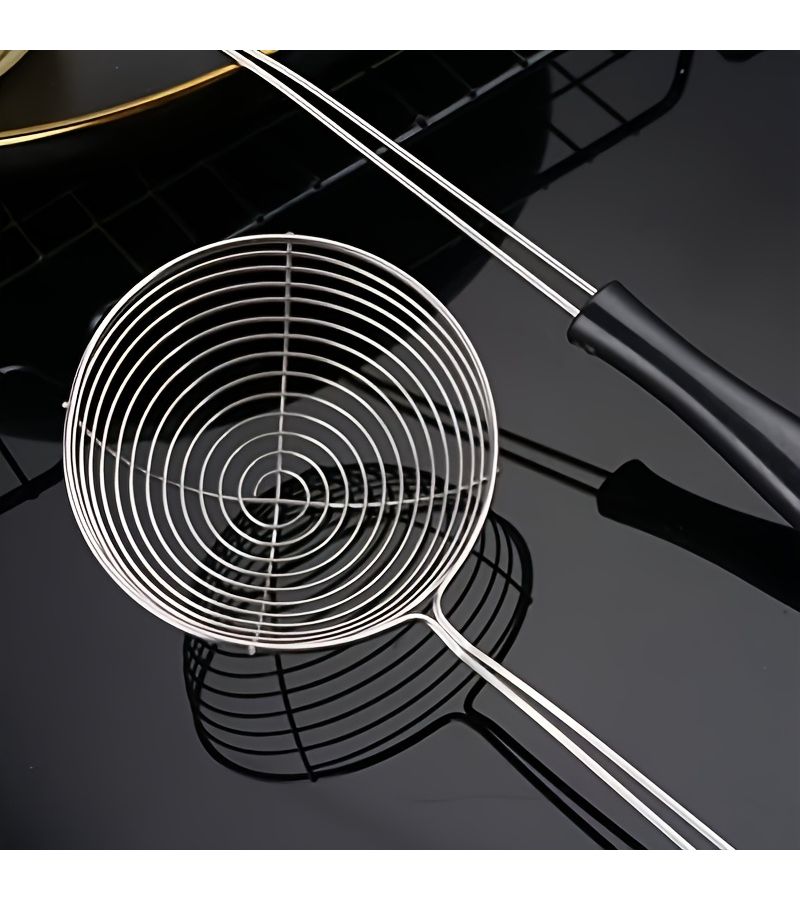 2 Pcs Stainless Steel Spider Strainer Spoon Mini Wire Skimmer Colander - Image 5