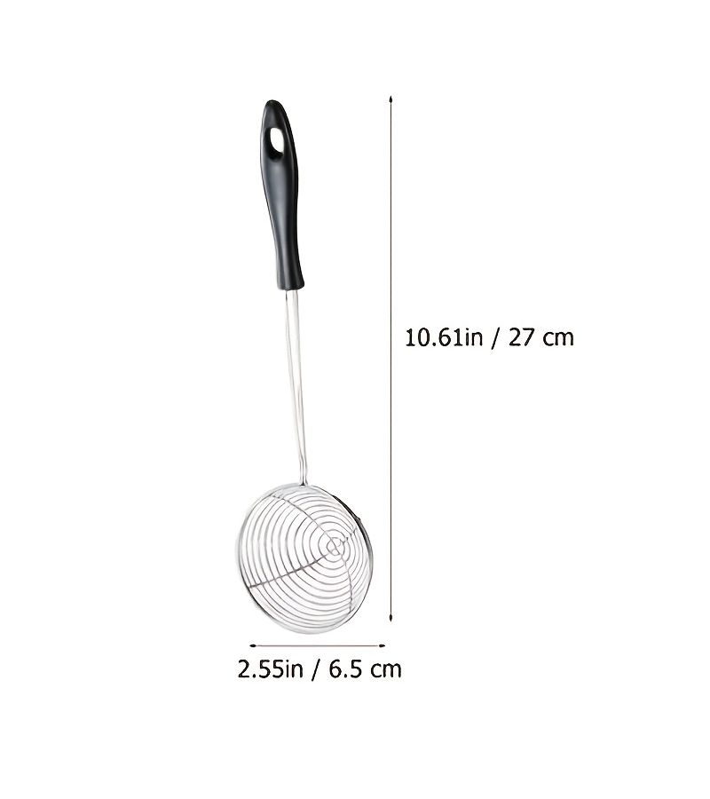 2 Pcs Stainless Steel Spider Strainer Spoon Mini Wire Skimmer Colander - Image 2