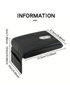 EzzySo Car Central Control Armrest Memory Foam Armrest Heightening Pad, Lengthened Central Armrest Box Pad  - Image 3