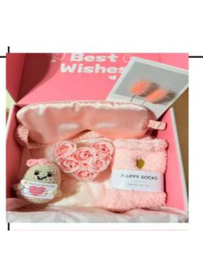 Pink Spa Gift Box with Towel Bear
