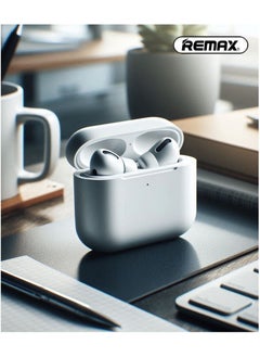 REMAX PD-BT550 True Wireless Earphones Headphone for Music & Call, Earbuds Noise Cancellation, Calling/music 4 hours, Standby 40 hours, Standard Version, White  - Image 2