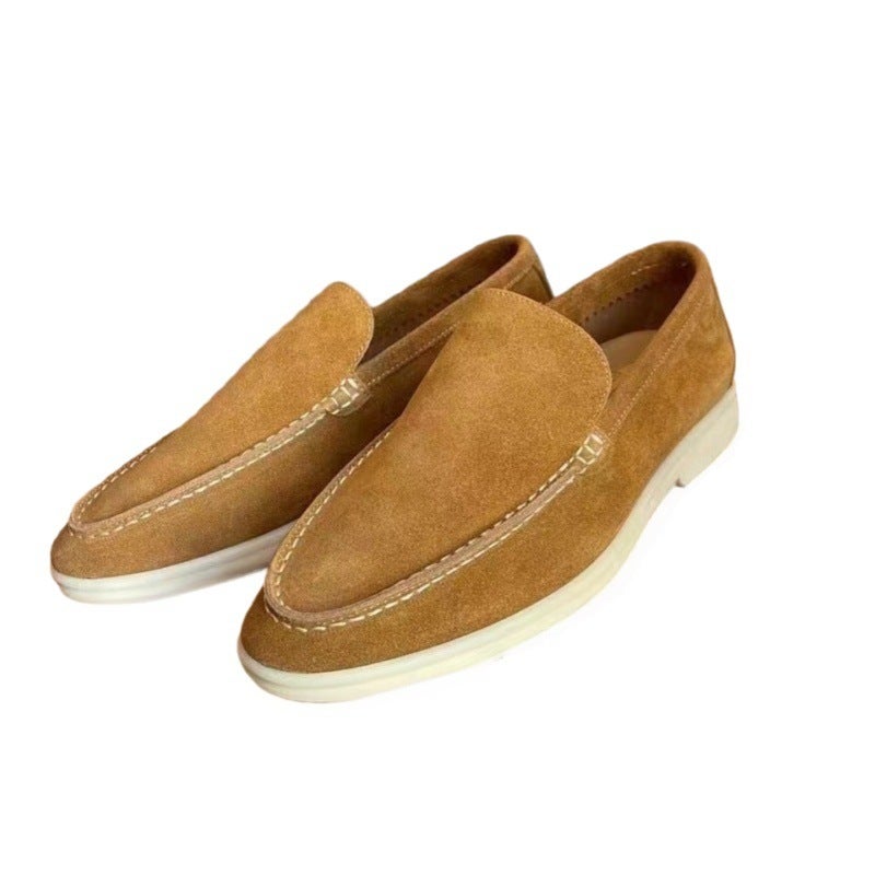 Men'S Summer Loafers, Casual Flat Shoes, Slip-On Driving Shoes, Large Size Beanie Shoes - Image 1