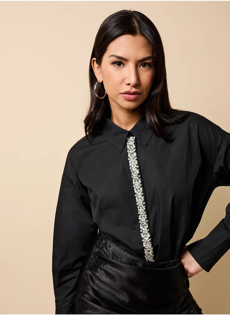 Little Mistress Embellished Shirt