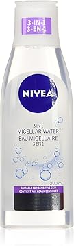 Nivea Daily Essentials 3in1 Sensitive Caring Micellar Water 200ml Gentle Cleansing Makeup Removal and Moisturizing Solution - Image 1