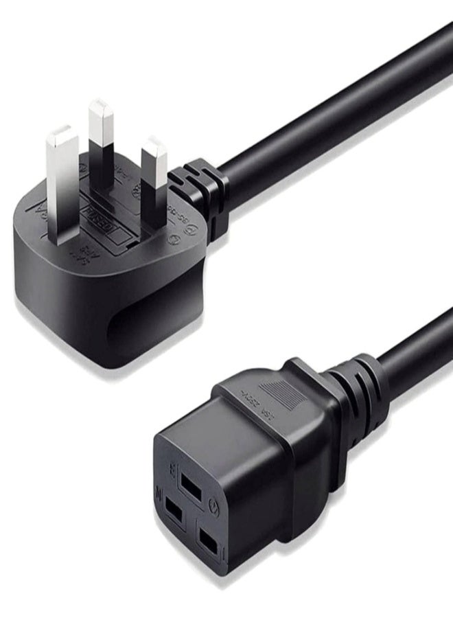 Power Extension Cord, C19 to C20 1.5M - Heavy-Duty, 20A, 250V, 12 AWG, Server PDU UPS Computer Compatible Black - Image 1