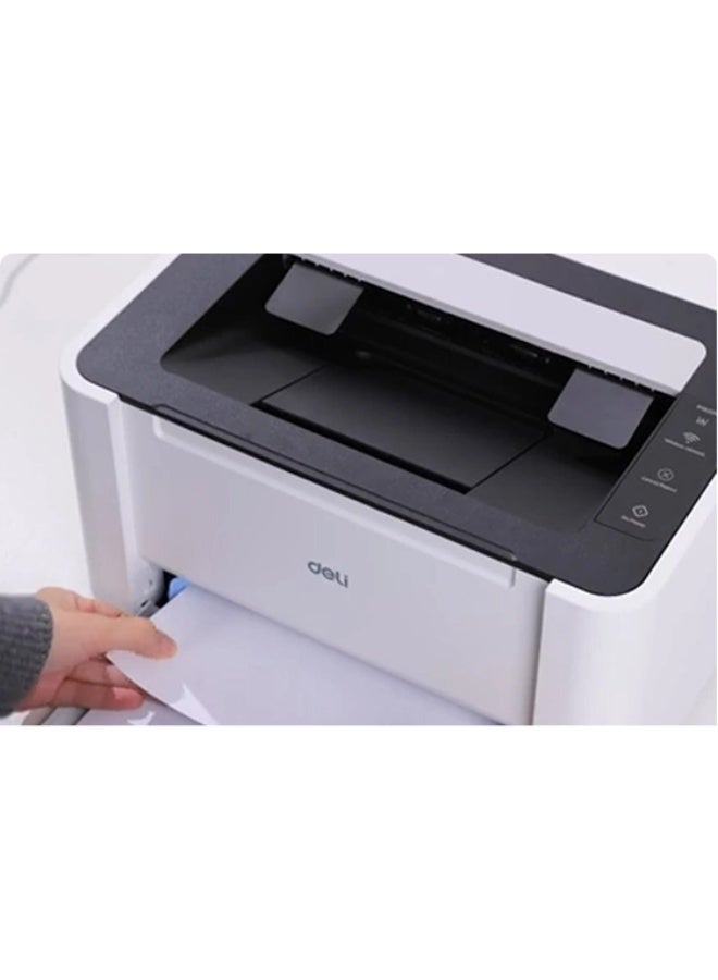 Deli طابعة ليزر أحادية اللون Deli P1820W | طباعة فقط | 20 صفحة في الدقيقة | 1200×600 نقطة في البوصة | USB + واي فاي + بلوتوث | حبر 1600 صفحة | طابعة مدمجة A4 للمكتب المنزلي - Image 2
