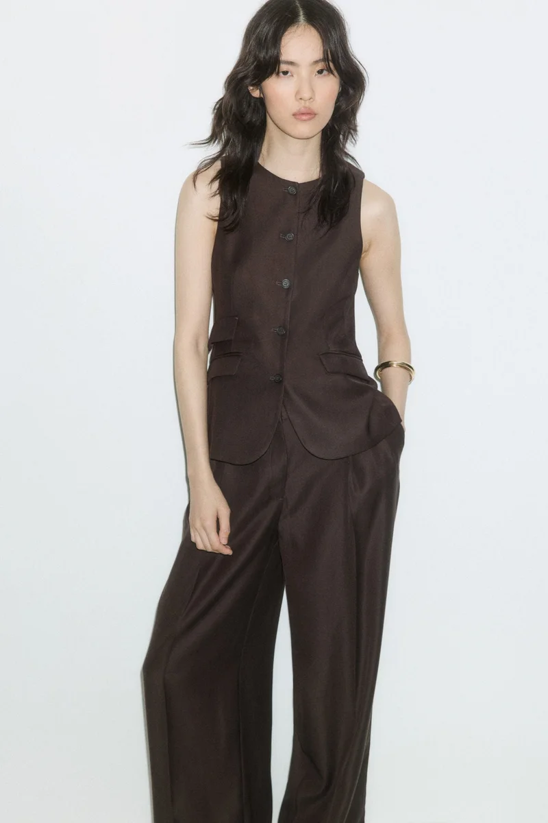 H&M Wide tailored trousers
