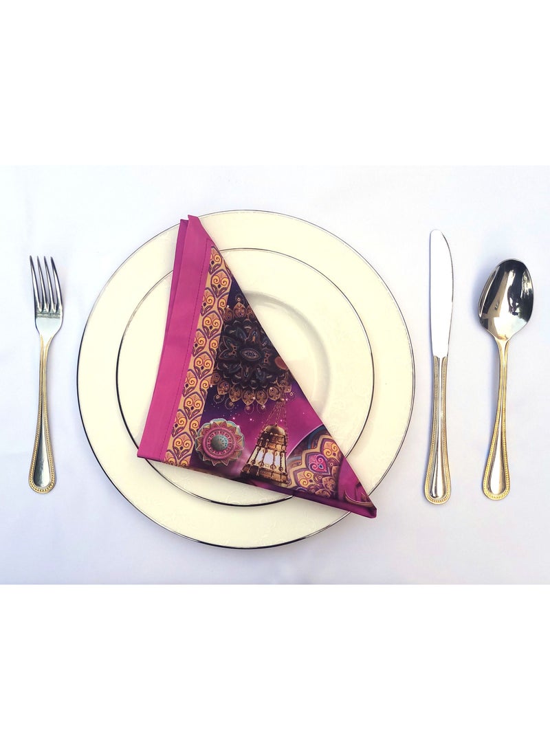 Alwan Set of 6 Ramadan Kareem Cloth Napkins - Image 3