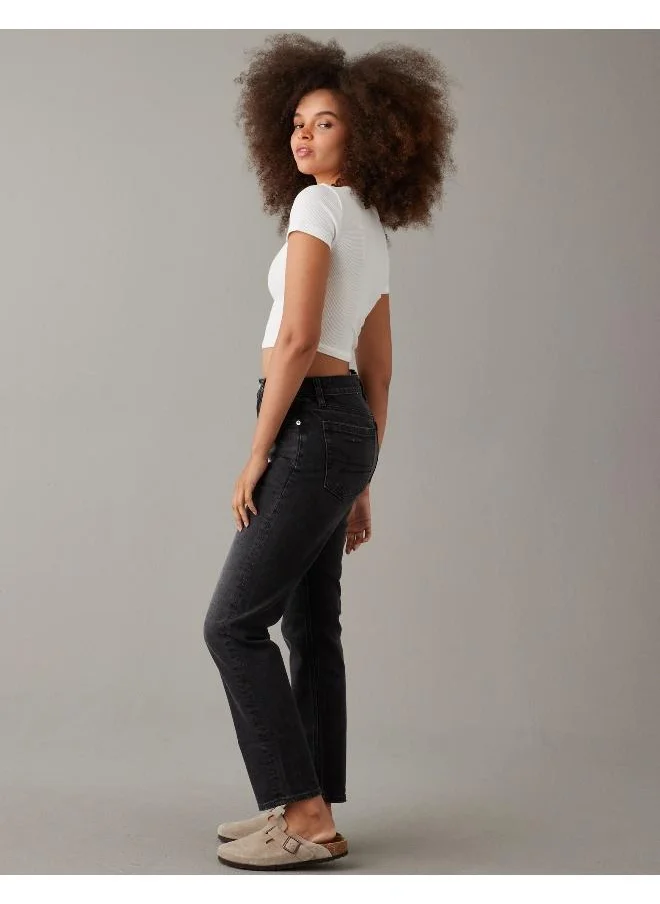 American Eagle High Waist Straight Fit Jeans