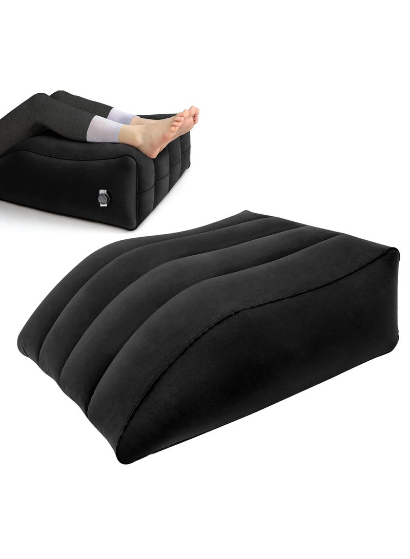 Leg Elevation Pillows,Inflatable Leg Pillows for Swelling, Portable Wedge Pillow for Improve Circulataion and Reduce Swelling  - Image 1