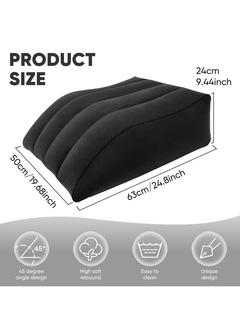 Leg Elevation Pillows,Inflatable Leg Pillows for Swelling, Portable Wedge Pillow for Improve Circulataion and Reduce Swelling  - Image 2