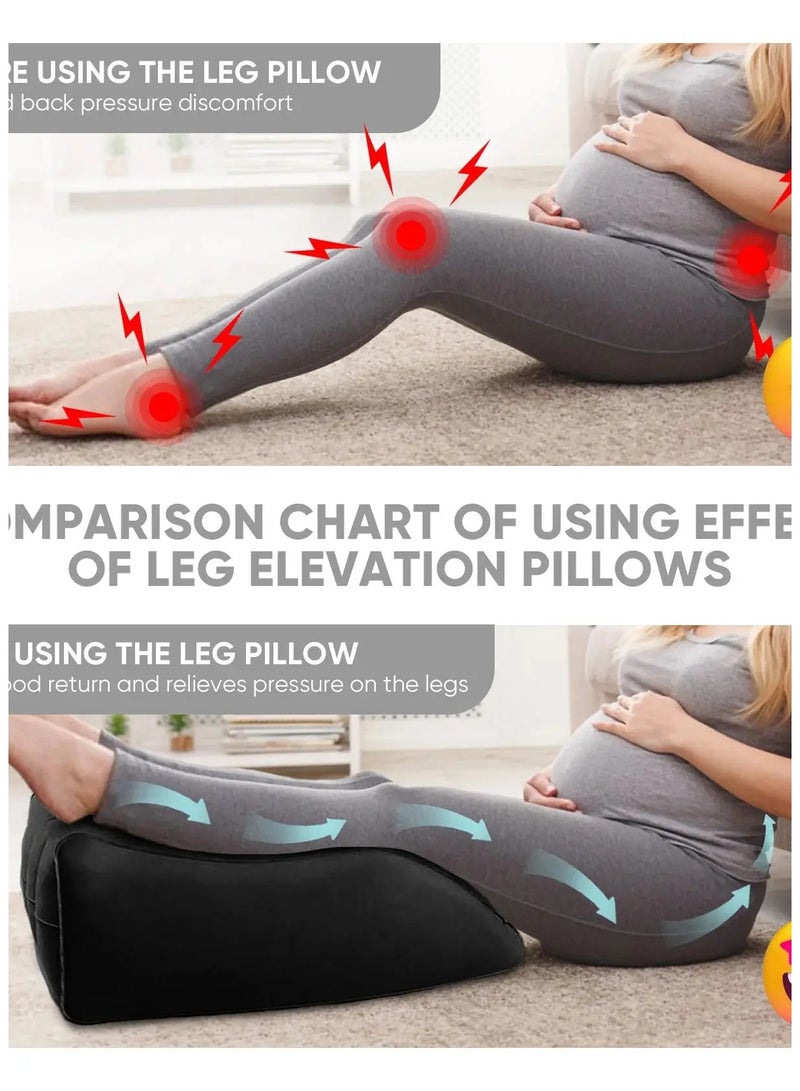 Leg Elevation Pillows,Inflatable Leg Pillows for Swelling, Portable Wedge Pillow for Improve Circulataion and Reduce Swelling  - Image 4