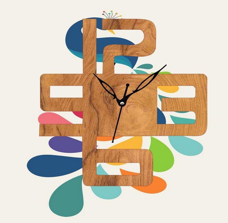 ADK Wooden MDF Wall Clock Trendy Fancy Antique Design Silent Battery Operated Ticking Movement Clock No Frame for HomeKitchenOffice 68 - Image 4