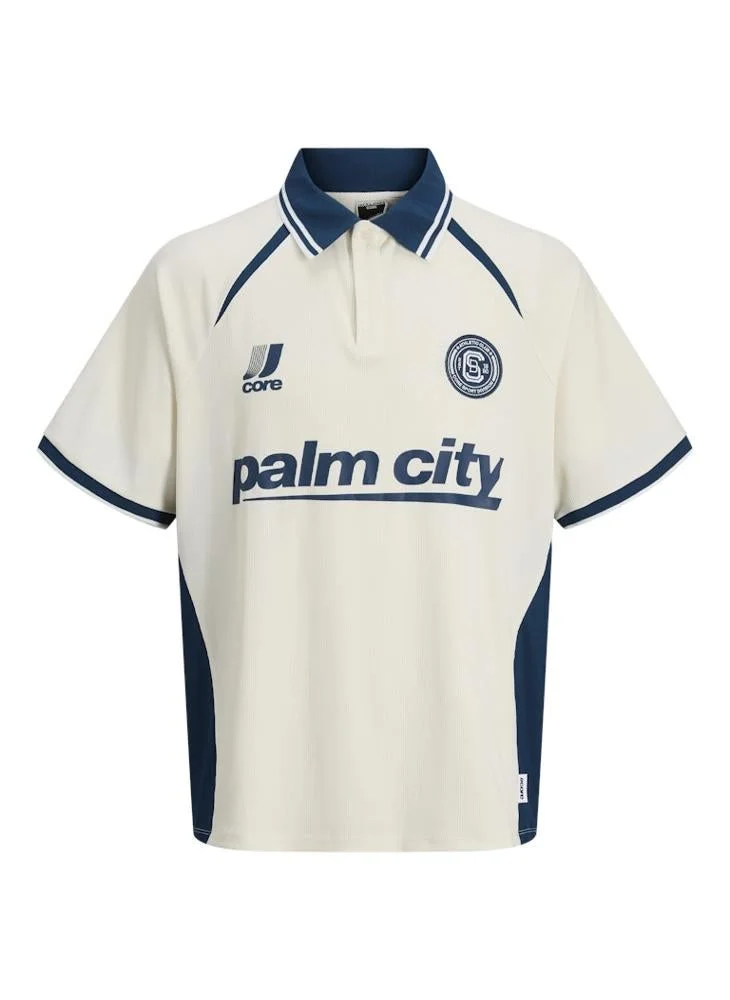 JACK & JONES  Footall Jersey Polo for Men | Best Price UAE