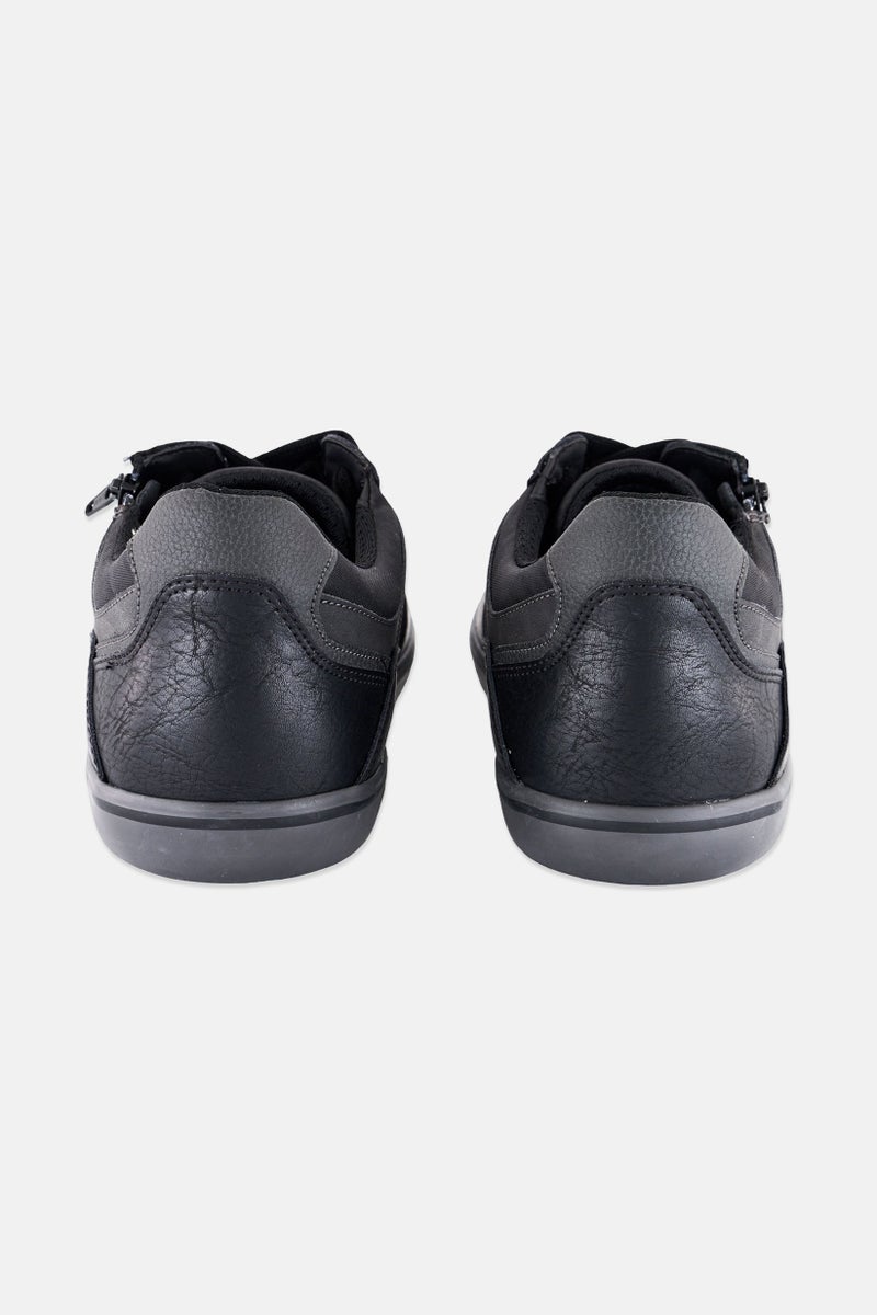 GEOX Men U Elver A-Wrink Lace Up Casual Shoes, Black - Image 3