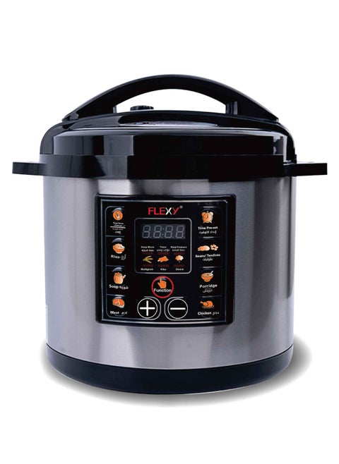 Electric Pressure Cooker with Smart Program Features | Slow Cooker, Steamer & Warmer (Grey)