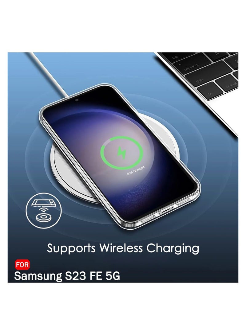 Samsung Galaxy S23 FE 5G Clear Case Soft Flexible TPU  Case Shockproof Transparent  Back Cover Compatible for Samsung Galaxy 23 FE 5G - Image 5