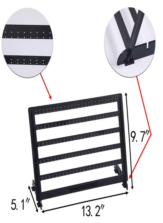 Coward 2Pcs/set Black Earring Holder Jewelry Organizer Stud Display Stand For Show, Hoop Earrings Rack for Selling - Image 2
