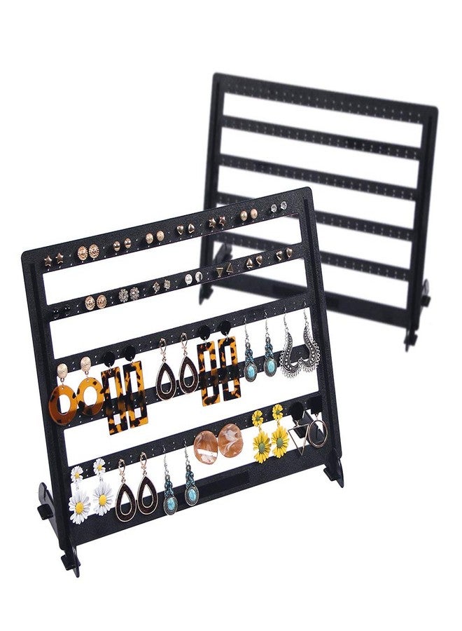 Coward 2Pcs/set Black Earring Holder Jewelry Organizer Stud Display Stand For Show, Hoop Earrings Rack for Selling - Image 1