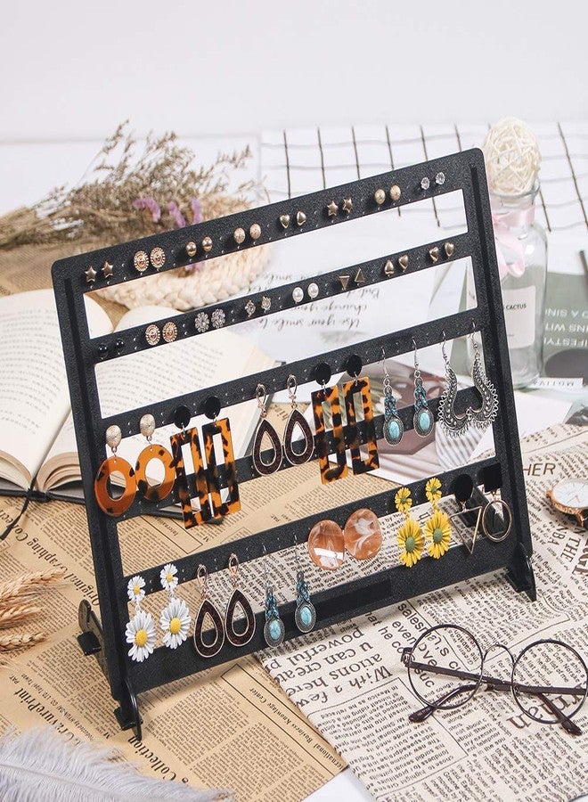 Coward 2Pcs/set Black Earring Holder Jewelry Organizer Stud Display Stand For Show, Hoop Earrings Rack for Selling - Image 3