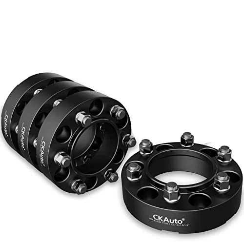 CKAuto 4 Pack 6x5.5 Hub Centric Wheel Spacers, 1.50" 6x139.7mm Wheel Spacers, 106.1mm Center Bore with M12x1.5 Studs - Image 1
