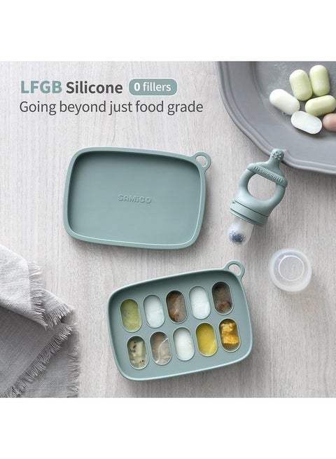 Baby feeding samigo SAMiGO Silicone Baby Feeding Set, Baby Led Weaning Supplies, Suction Bowl Plate Bib Cup Self Feeding Spoons, Solid Food Eating Essentials, First Stage Utensils, 6 Months in Saudi Arabia Whizz Dishes