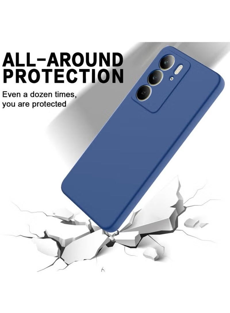 TIGER Realme C75 4G 2024 Premium Soft Liquid Silicone Case Cover – Navy Blue, Shockproof, Anti-Scratch, Slim & Lightweight, Full Protection - Image 5