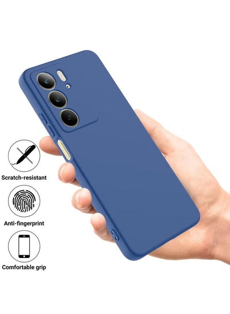 TIGER Realme C75 4G 2024 Premium Soft Liquid Silicone Case Cover – Navy Blue, Shockproof, Anti-Scratch, Slim & Lightweight, Full Protection - Image 2