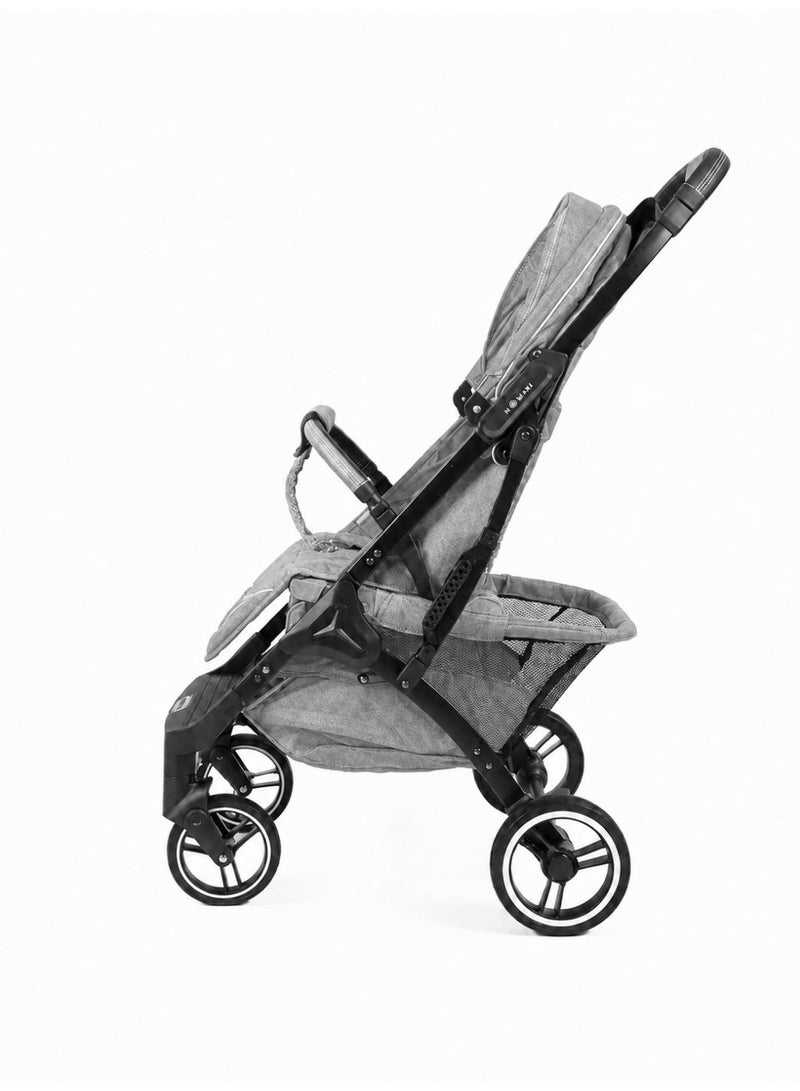 Dearest K3 Lightweight Baby Stroller with One-Hand Fold, Full Recline and 5-Point Safety Harness - Image 2