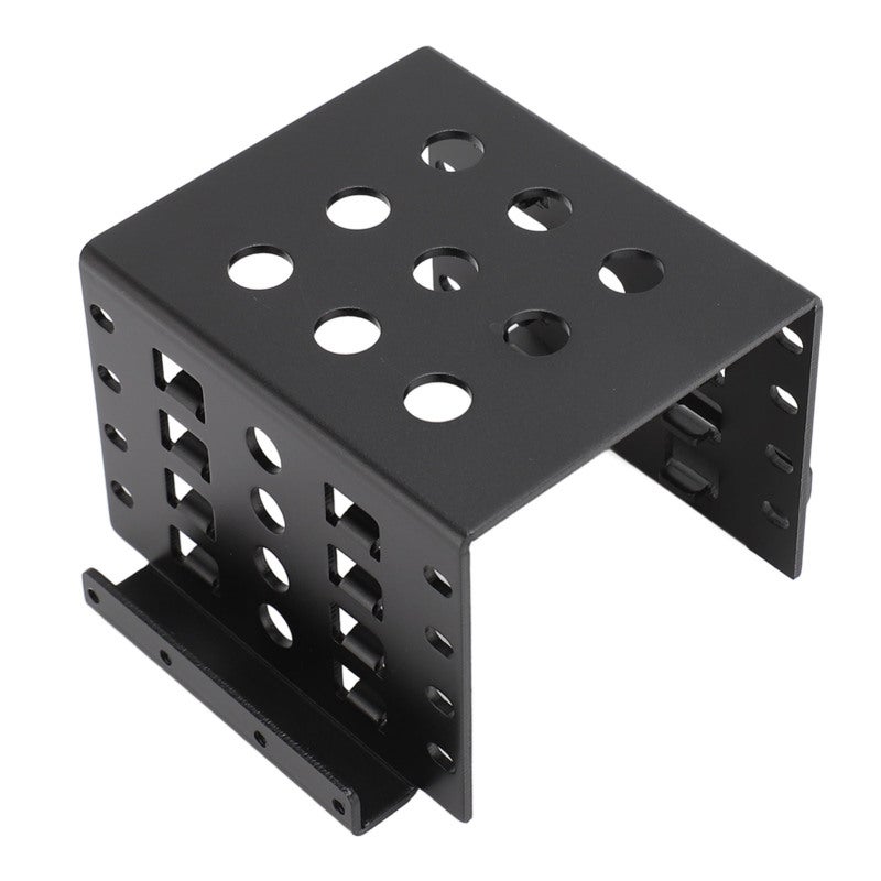 HDD Mounting Rack: Premium Aluminum Alloy Bracket With Coated Finish - Hollow Design For Heat Dissipation 2.5 To 3.5 HDD For Desktop PC Space Expansion & Easy Installation - Image 1