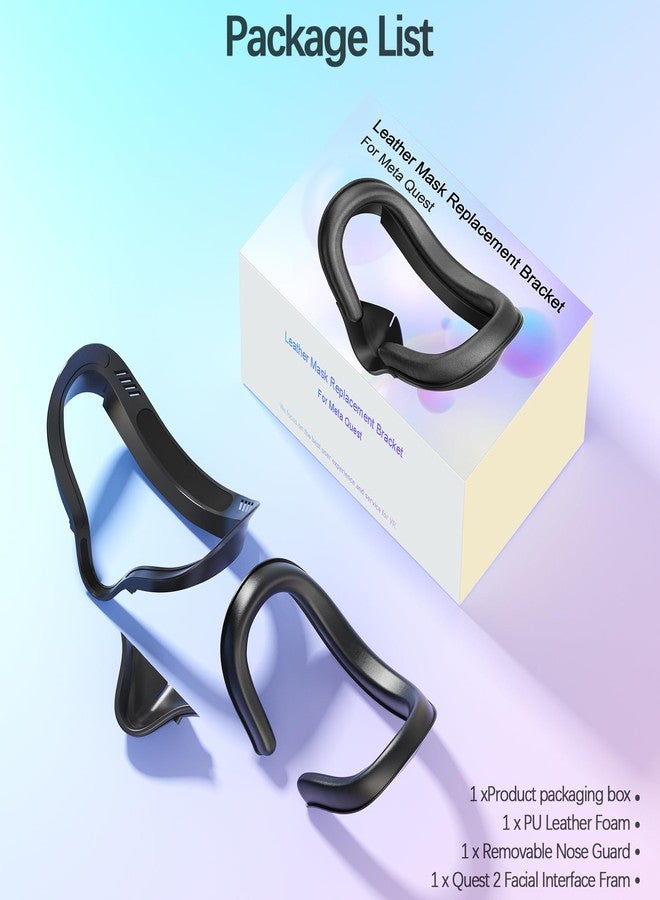 AMZDM Face Cushion Pad for Meta Quest 2 VR Facial Interface Replacement PU Leather Foam for Oculus Quest 2 Vr Cover - Image 4