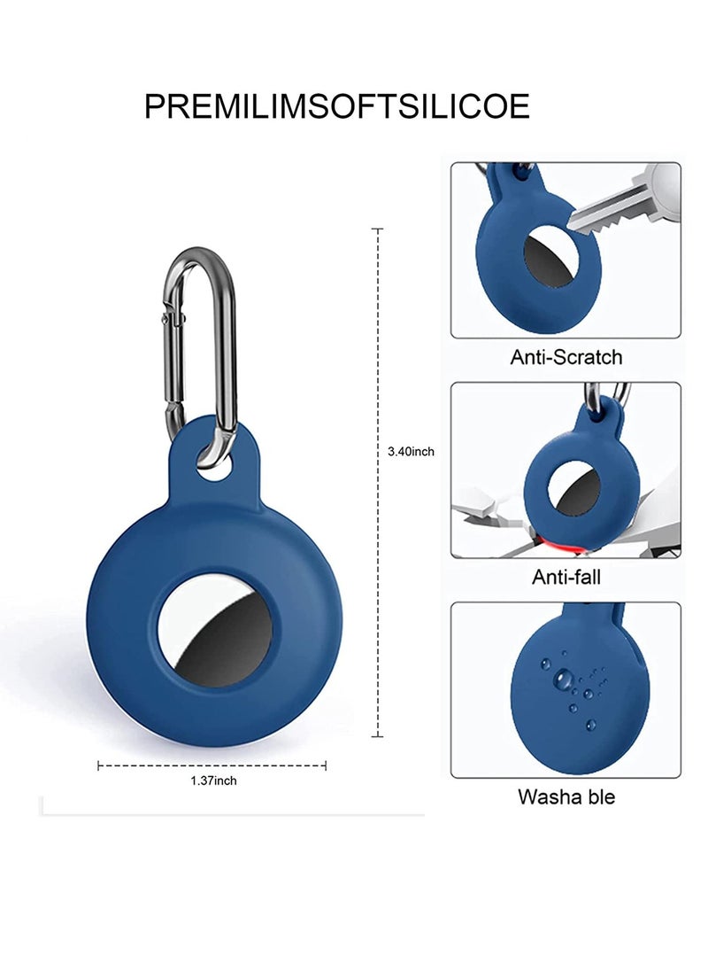 KASTWAVE Case Fit for AirTags, Anti-Scratch Protective Skin Cover with Keychain, Safety Fit for Air Tags Tracking Locator Anti-Lost Tracker Finder Protector (4Pcs)  - Image 2
