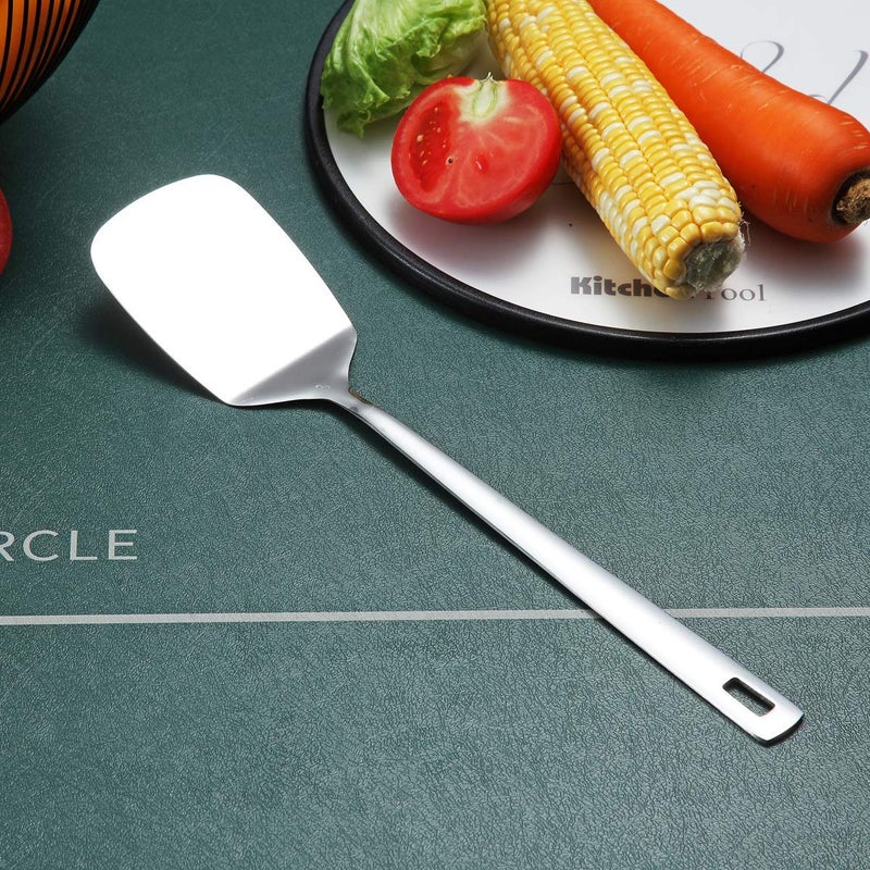 Berglander ملاعق ستانلس ستيل  برجلاندر ملعقة صلبة لمشاوي  ملاعق معدنية للطهي  ملعقة مطبخ لمقالي غير لاصقة  آمنة للغسالة  سهلة التنظيف - Image 2
