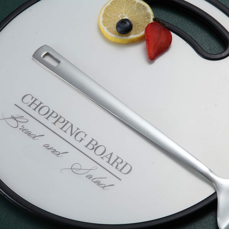 Berglander ملاعق ستانلس ستيل  برجلاندر ملعقة صلبة لمشاوي  ملاعق معدنية للطهي  ملعقة مطبخ لمقالي غير لاصقة  آمنة للغسالة  سهلة التنظيف - Image 5