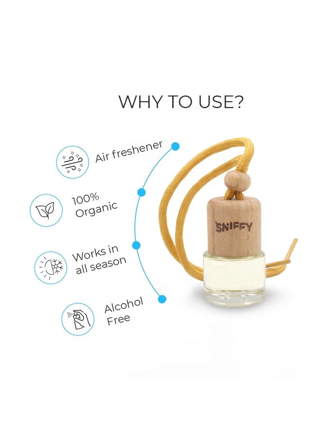 Sniffy Bubble Gum Hanging Car Air Freshener Bottle Long Lasting Organic Fragrance Oil Diffuser for Car Rear View Mirror, Home, Bedroom, Office - Image 4