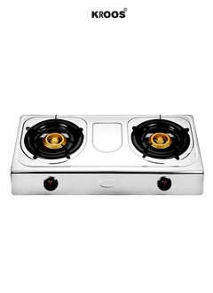 KROOS kroos KR-5785 Double Burner Steel Gas Stove 