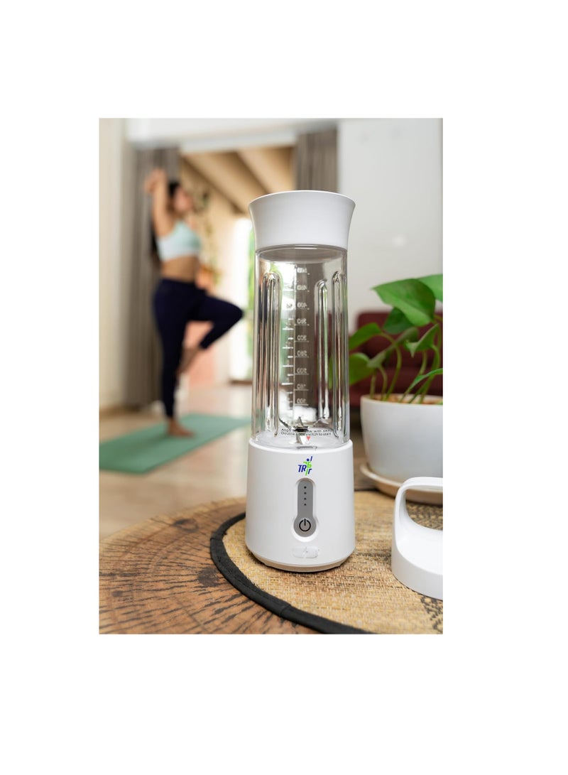 TR6 Blendmate Pro Portable Blender for Smoothies, Protein Shakes & Ice Crushing – 500ML Capacity, Tritan Material, 4000mAh Battery, USB-C Port with Handle Lid (White) - Image 2