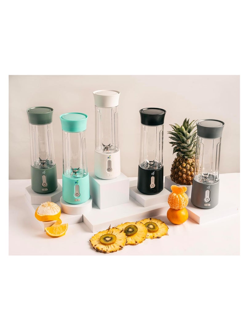 TR6 Blendmate Pro Portable Blender for Smoothies, Protein Shakes & Ice Crushing – 500ML Capacity, Tritan Material, 4000mAh Battery, USB-C Port with Handle Lid (White) - Image 5