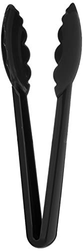 Mercer Culinary Hell's Tools Hi-Heat Utility Tongs, 9.5 Inch, Black - Image 1